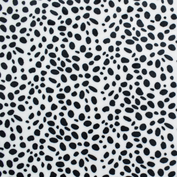 Wellnessfleece Dalmatiër, wit