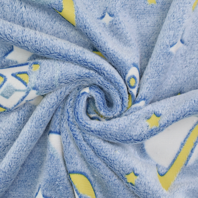 Wellnessfleece Glow in the Dark Astronaut, blau