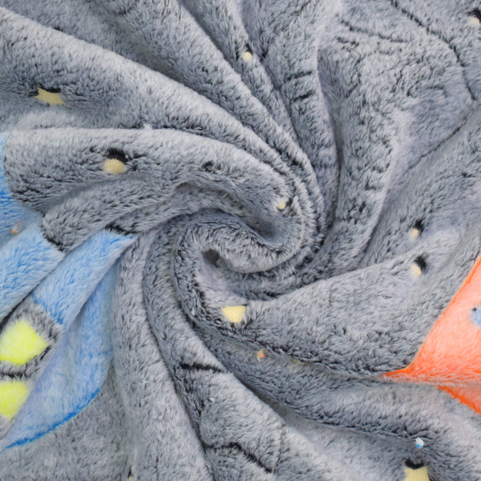 Wellness fleece Glow in the Dark Gaming, grijs