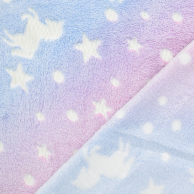 Wellnessfleece Glow in the Dark Rainbow Unicorn