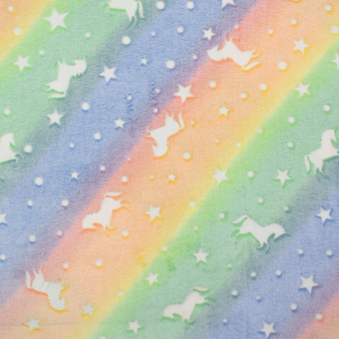 Wellnessfleece Glow in the Dark Unicorn Dream, multicolor