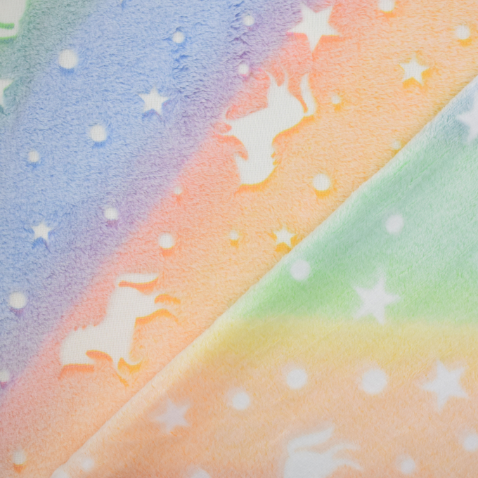 Wellnessfleece Glow in the Dark Unicorn Dream, multicolor