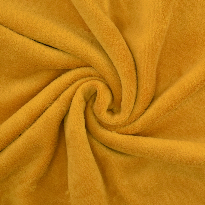 Tissu polaire doux Wellness, jaune miel