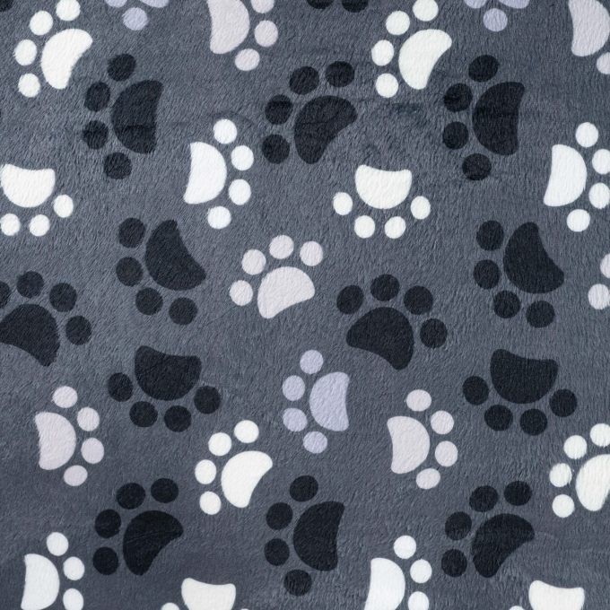 Wellnessfleece poten, grijs