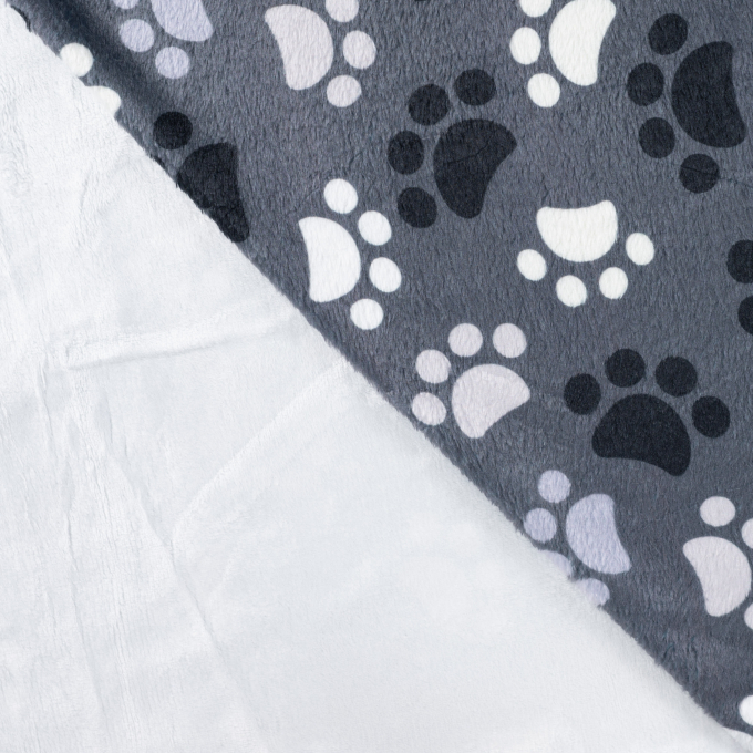 Wellnessfleece poten, grijs