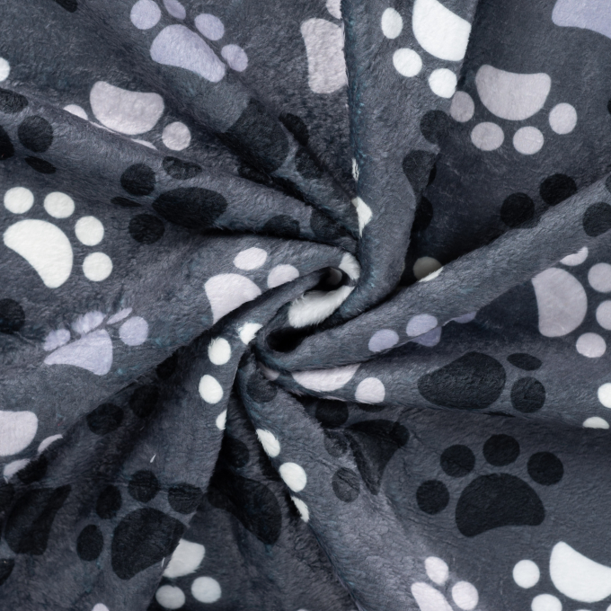 Wellnessfleece poten, grijs