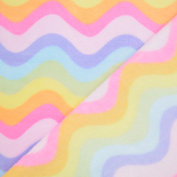 Wellnessfleece Rainbow Waves, veelkleurig