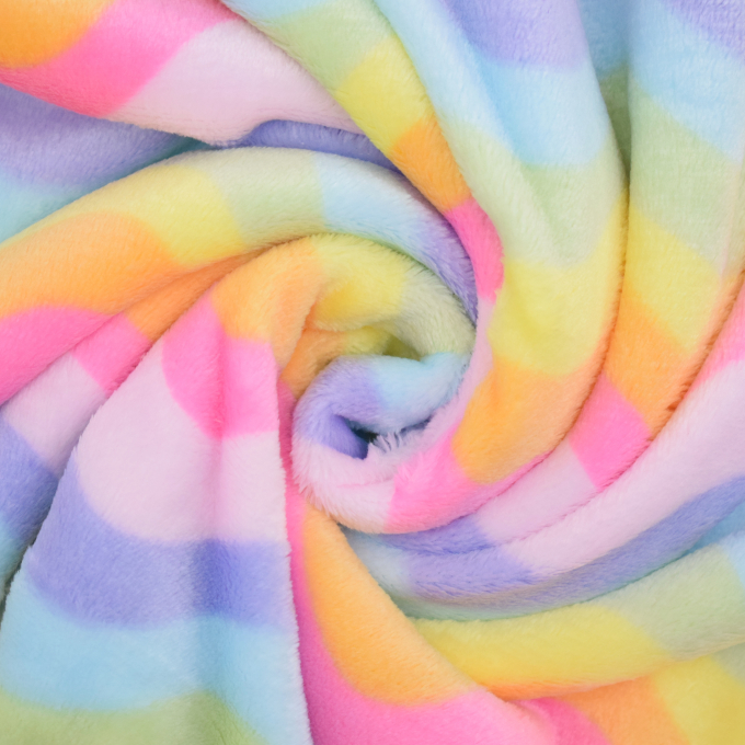 Wellnessfleece Rainbow Waves, veelkleurig
