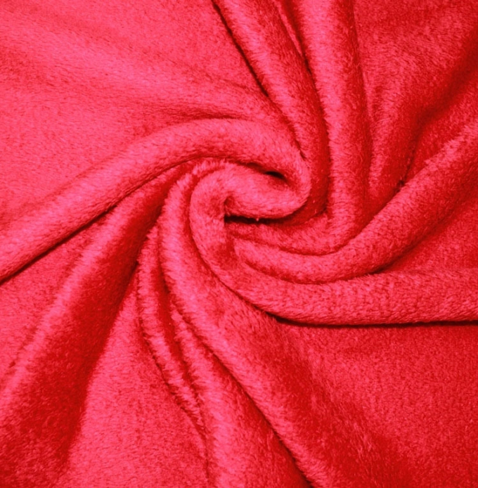 Tissu polaire doux Wellness, rouge