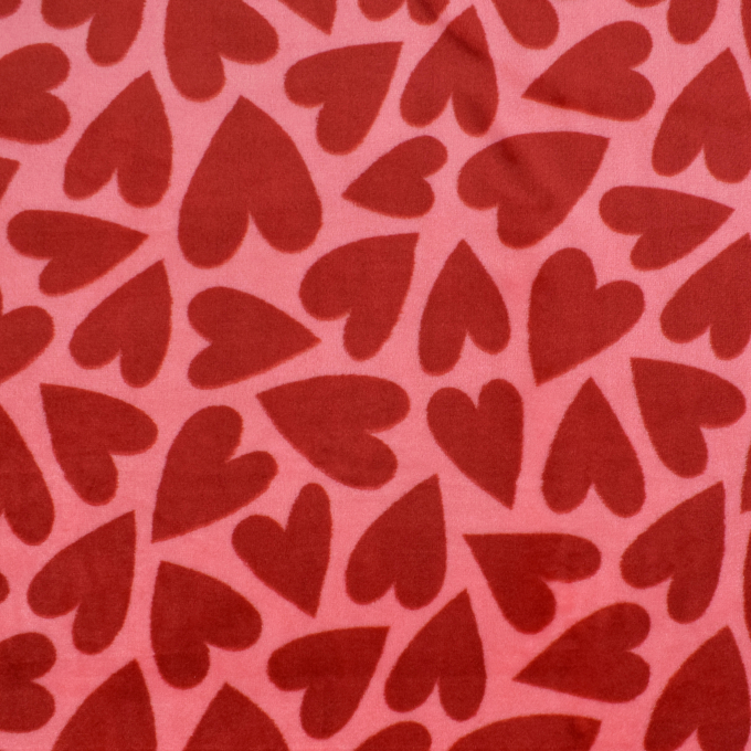 Wellnessfleece Sweet Hearts, roze