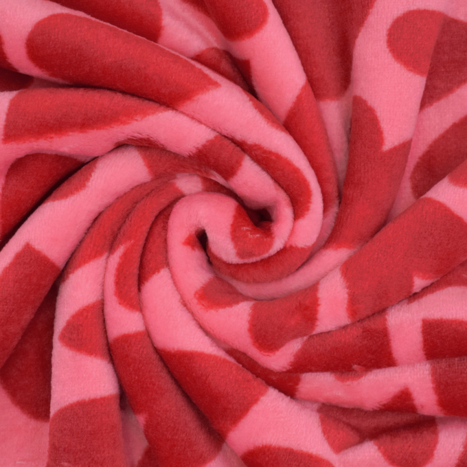 Wellnessfleece Sweet Hearts, roze