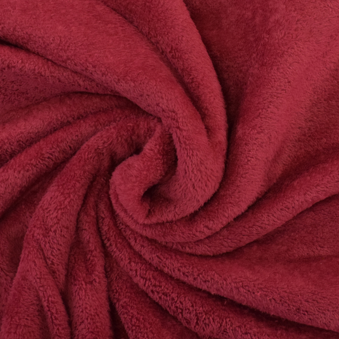 Tissu polaire doux Wellness, rouge de vin