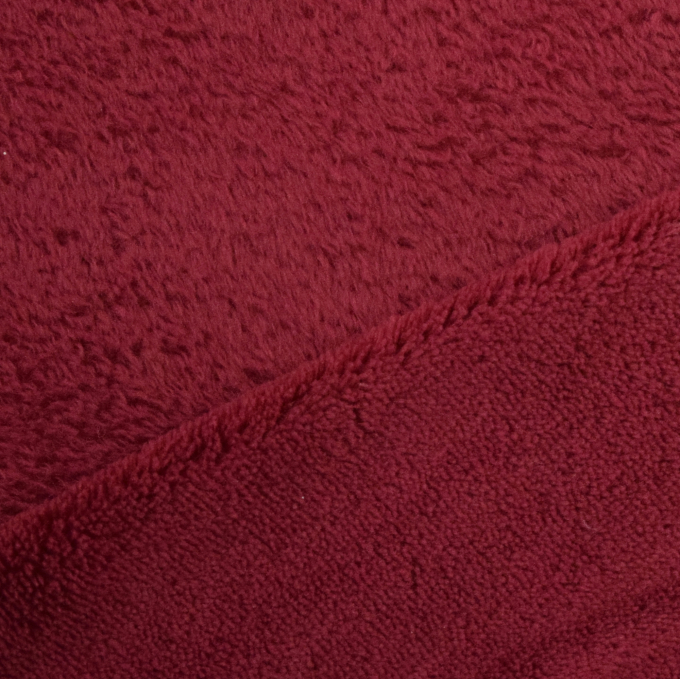 Tissu polaire doux Wellness, rouge de vin