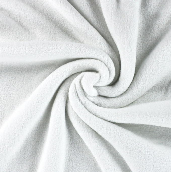 Tissu polaire doux Wellness, blanc