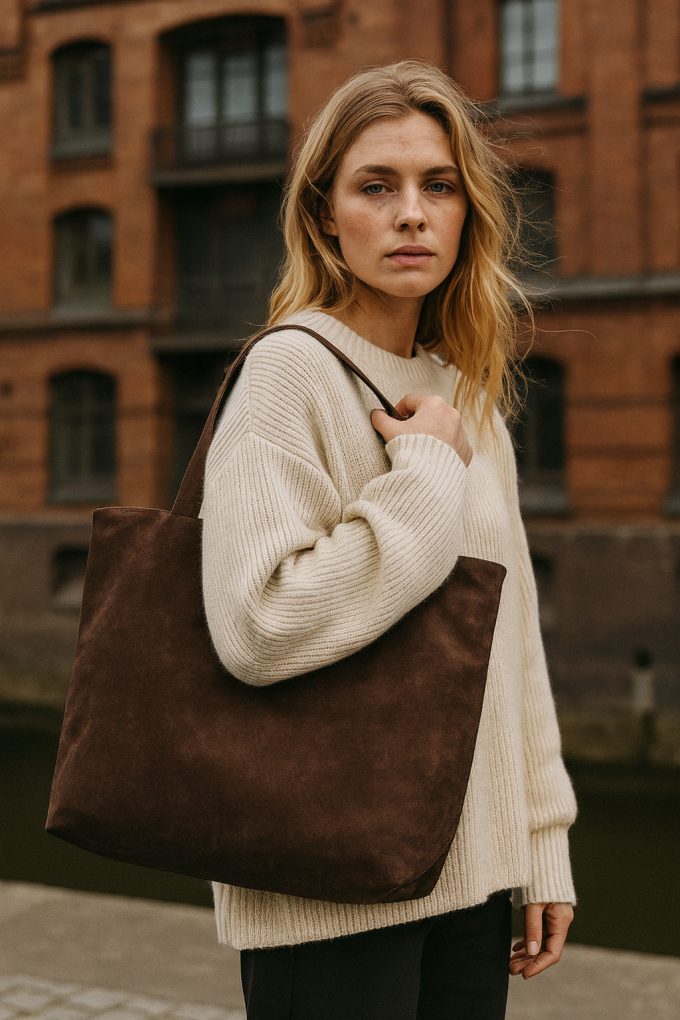 Imitation, Suédine, marron