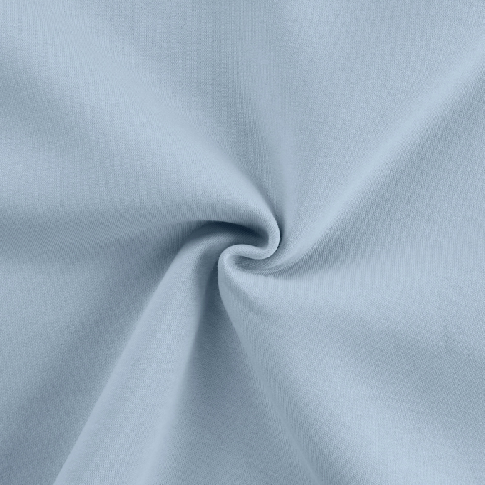 Tissu sweat molleton, baby bleu