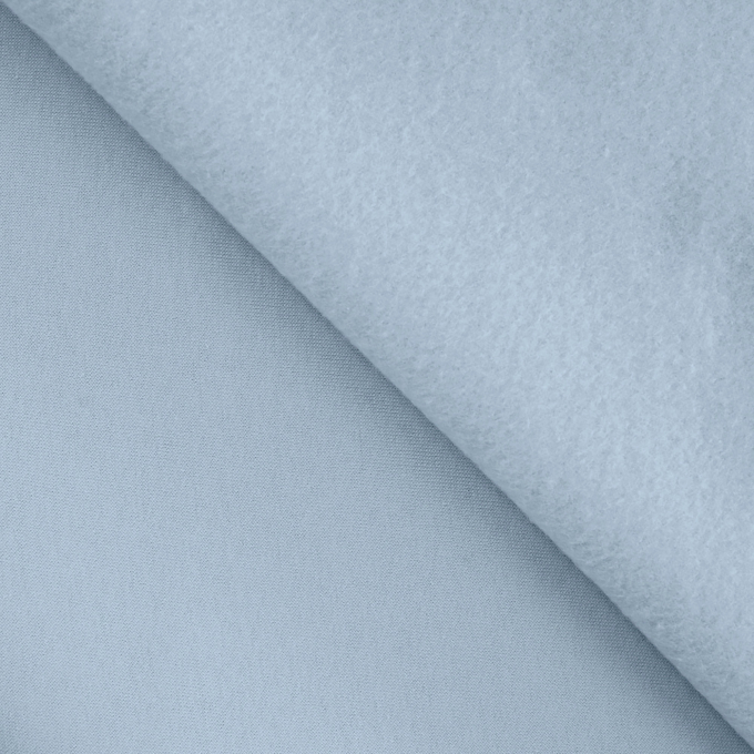 Tissu sweat molleton, baby bleu