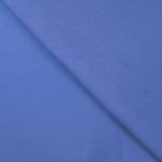 Tissu sweat molleton, bleu
