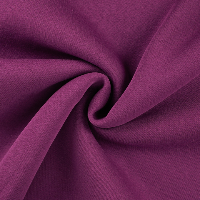 Tissu sweat molleton, mûre