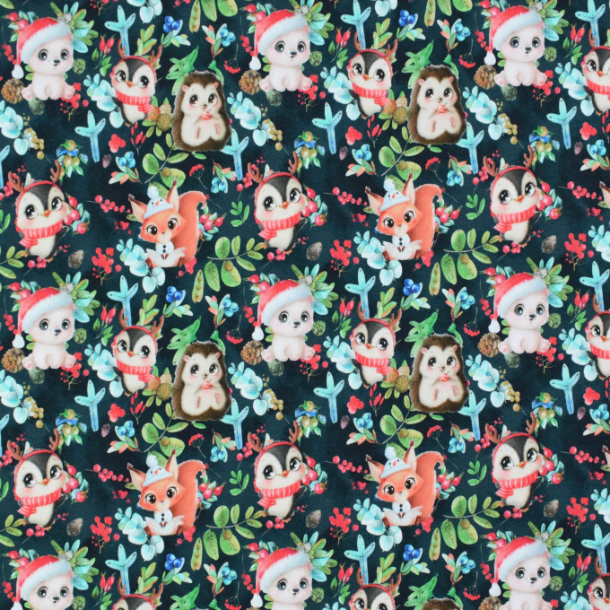 Wintersweat Christmas Animals, dunkelblau