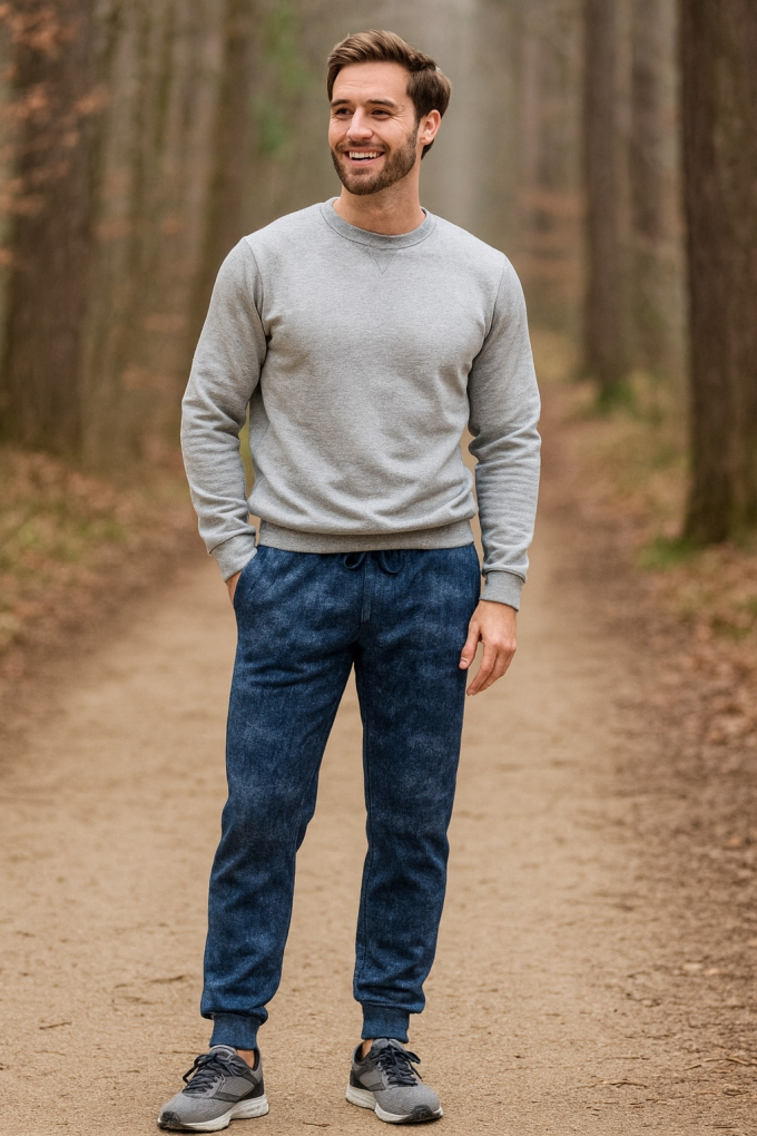 Wintersweat Denim Style, dunkelblau