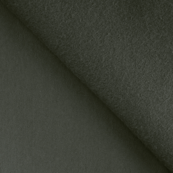 Tissu sweat molleton, kaki