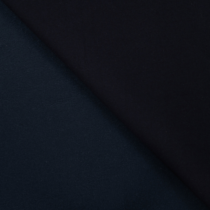 Tissu sweat molleton, bleu marine