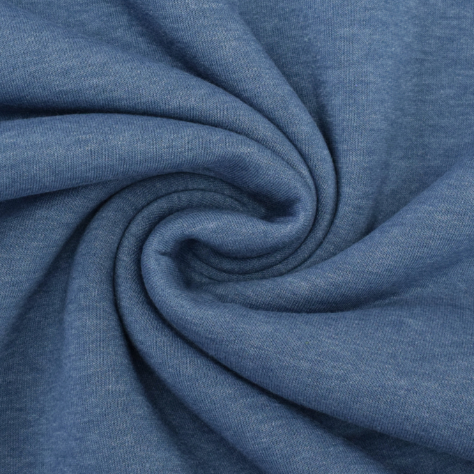 Wintersweat gemêleerd, helderblauw