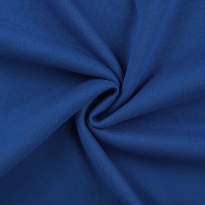 Tissu sweat molleton, bleu royal