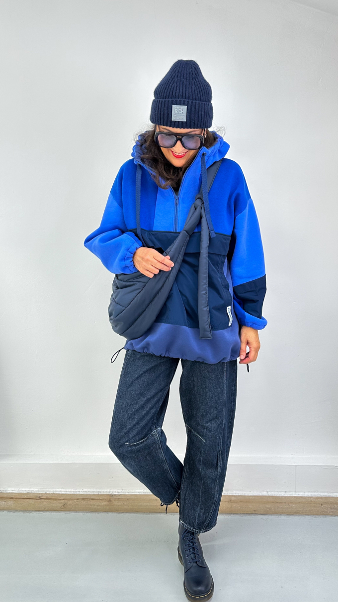 Wintersweat, koningsblauw