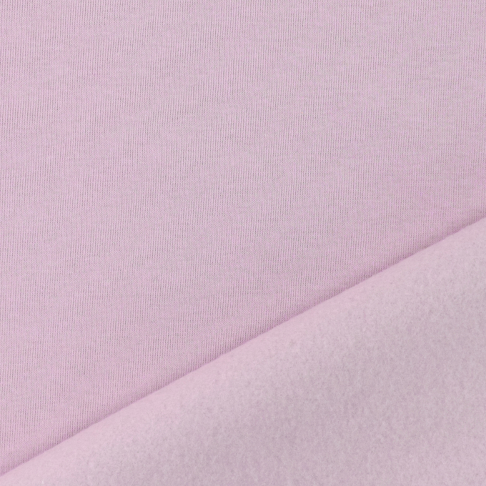 Tissu sweat molleton uni, lilas