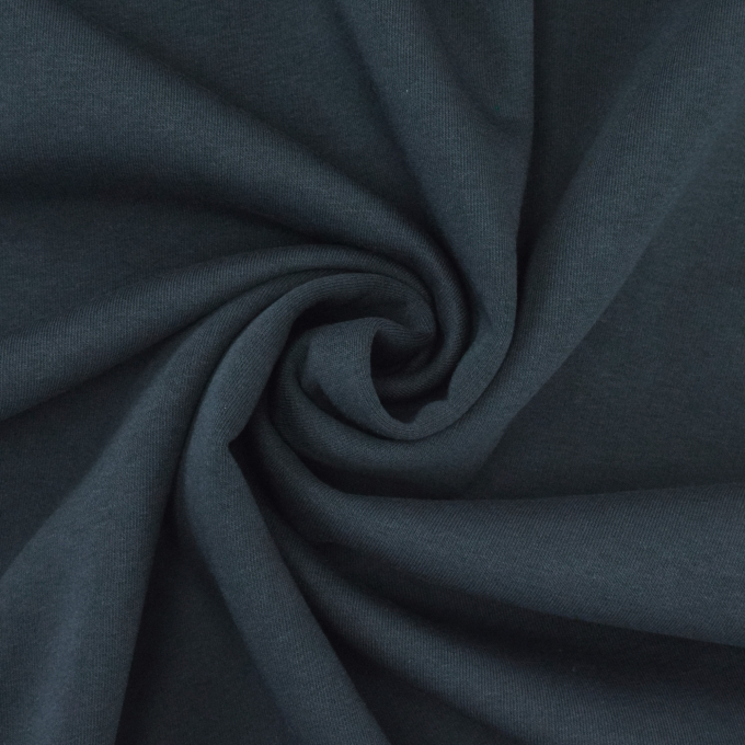 Tissu sweat molleton uni, marine