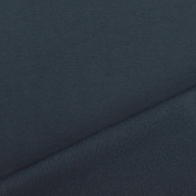 Tissu sweat molleton uni, marine