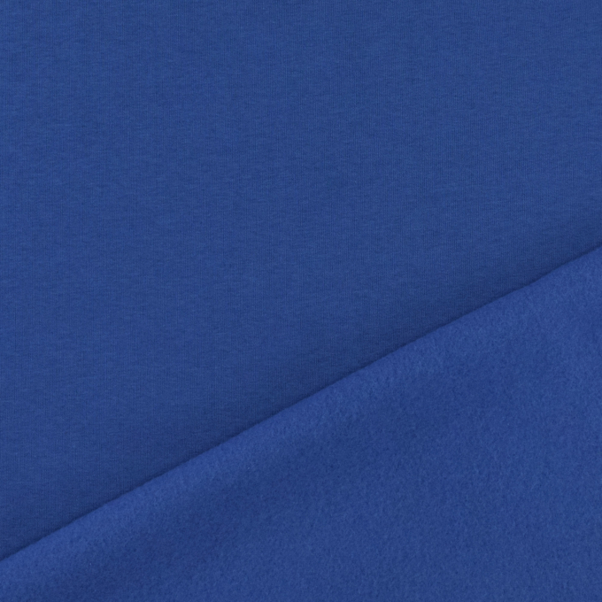 Tissu sweat molleton uni, bleu royal