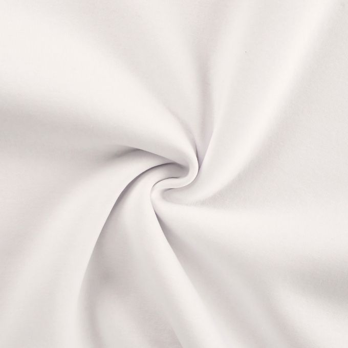 Tissu sweat molleton, blanc