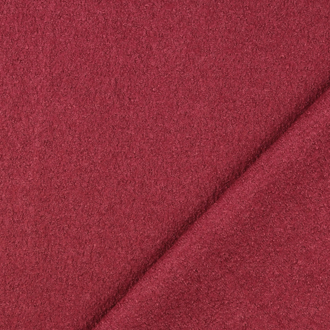 Wollen Bouclé licht, bessenkleurig