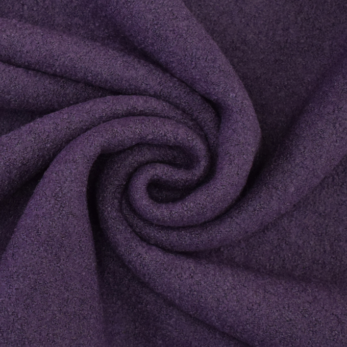 Tissu lainage aspect légèrement bouclé Burda, prune