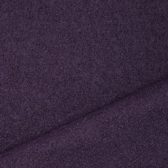 Tissu lainage aspect légèrement bouclé Burda, prune
