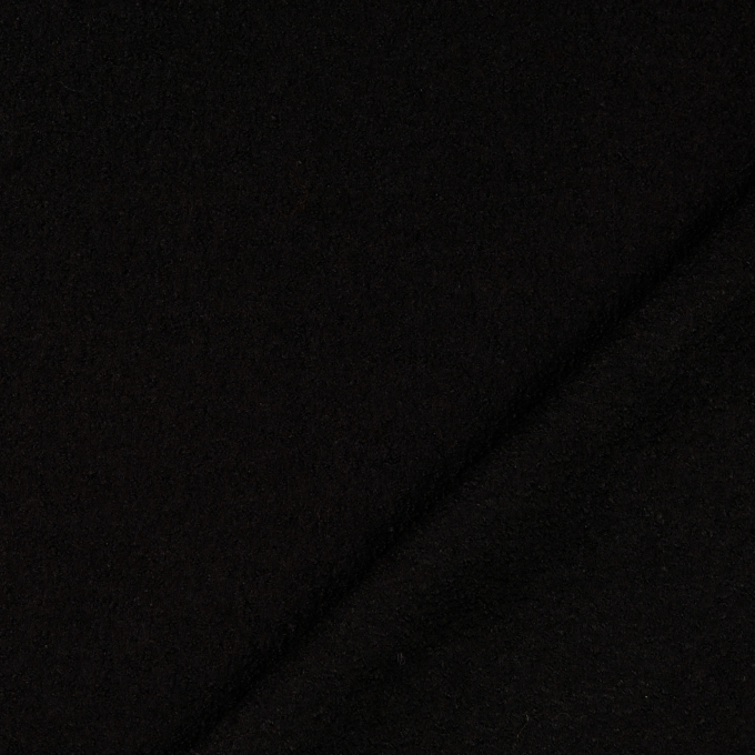 Tissu lainage aspect légèrement bouclé, noir