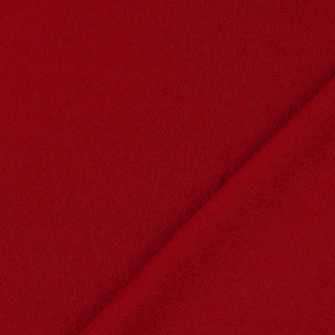 Wollen Bouclé licht, signaalrood