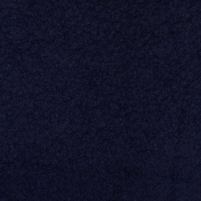Tissu lainage bouclette, bleu marine