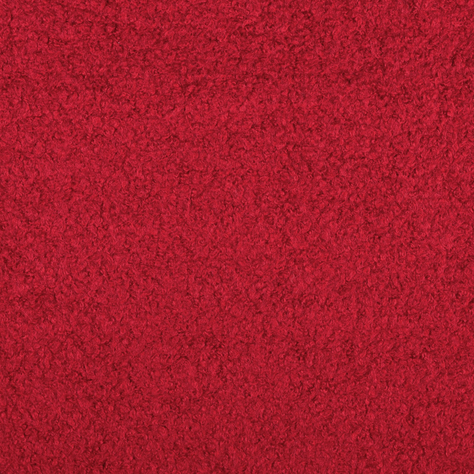 Tissu lainage bouclette, rouge