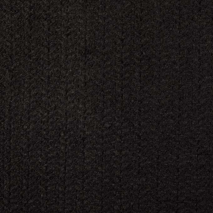 Woll Bouclé Zick Zack, schwarz