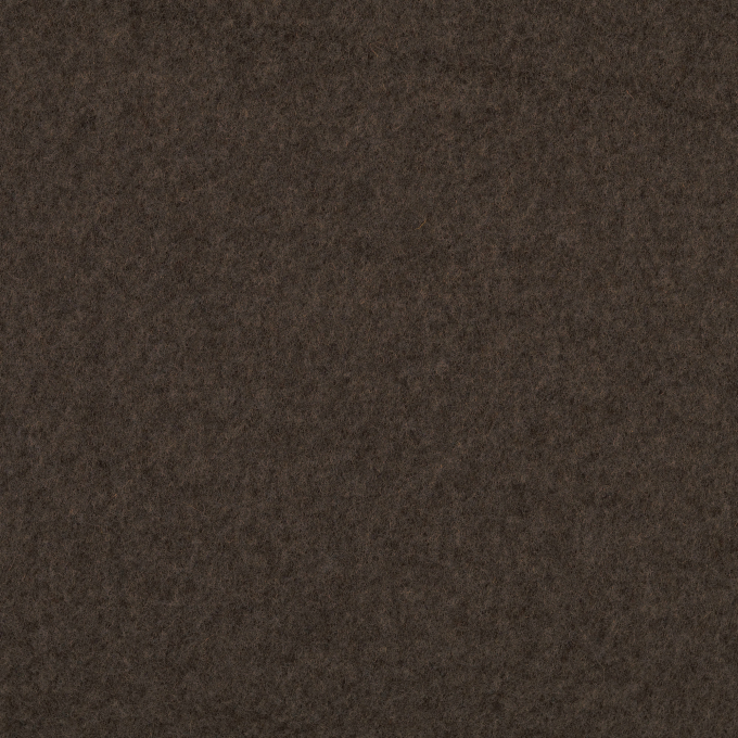 Wollen fleece uni, donkerbruin