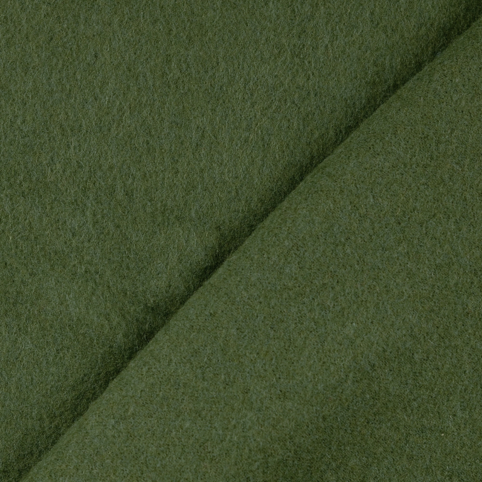 Tissu laine vierge uni, vert foncé