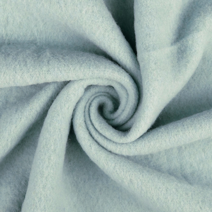 Tissu laine vierge uni, menthe foncé