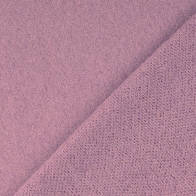 Wollen fleece uni, blauwpaars