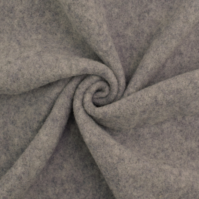 Tissu laine vierge uni, gris