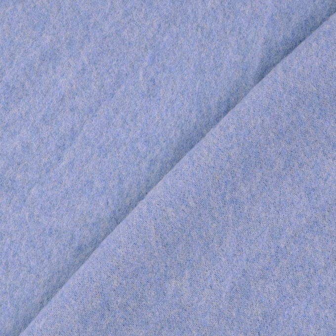 Tissu laine vierge uni, bleu clair