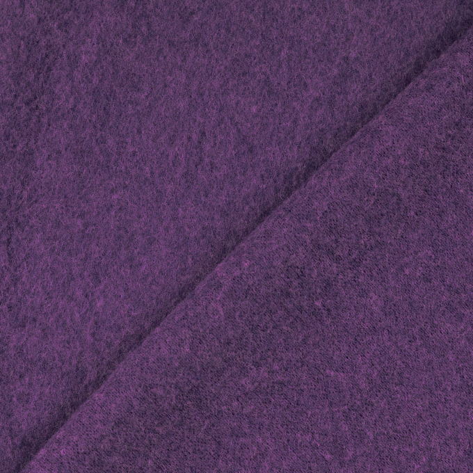 Wollen fleece uni, paars
